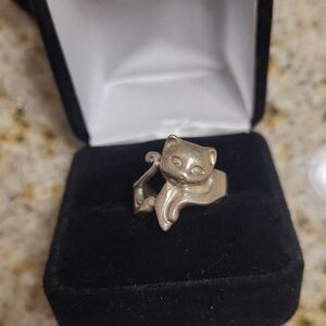 Sterling Silver Cat Ring
